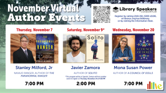 November Virtual Author Events at Euclid Public Library